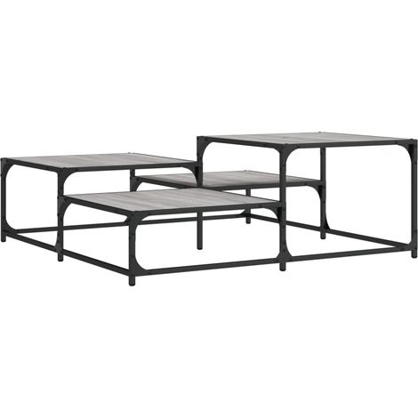 Maison Exclusive - Couchtisch Grau Sonoma 107x107x40 cm Holzwerks