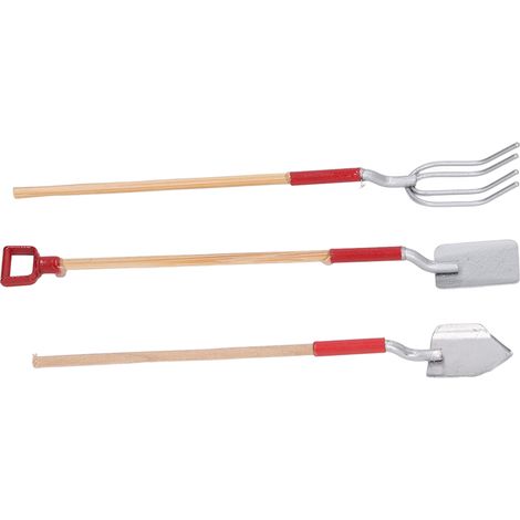 1:12 Miniatur-Gartengeräte für Puppenhäuser, 3-teiliges Set, Zubehör für die Gartengestaltung, Silber (1/5)