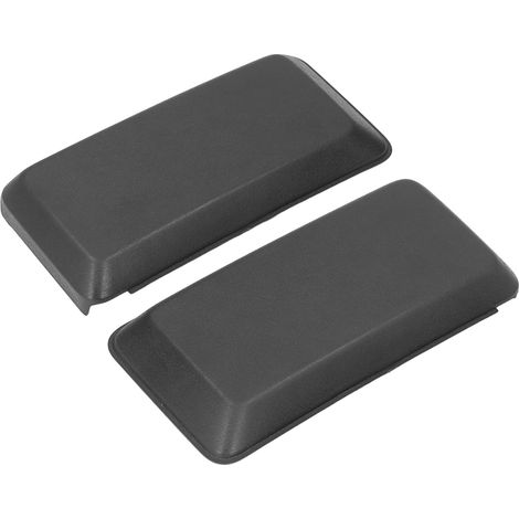 Ensemble de 2 protections de pare-chocs avant, en matériau ABS, protections noires résistantes à l'usure pour les côtés gauche et droit, adaptées à la modification de voitures. (1/5)