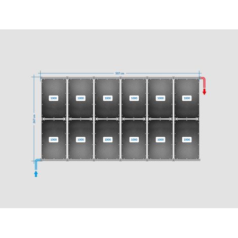 OKU Solarabsorber Pool-Solarheizung SET 24a