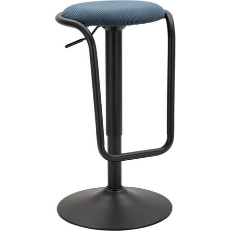 Sgabello bar girevole regolabile in tessuto Destiny - Navy
