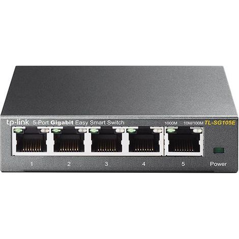 TL-SG105E No administrado L2 Gigabit Ethernet (10/100/1000) Negro