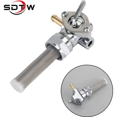 Robinet essence sortie droite 22mm pour Harley 1975-2018, 62167-81, 62163-75 (1/5)