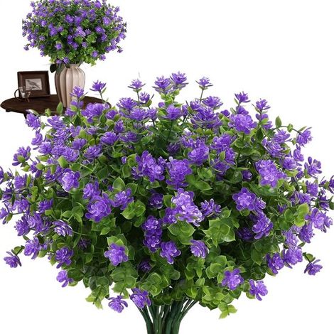 Confezione da 6 - Fiori artificiali, piante artificiali realistiche (1/5)