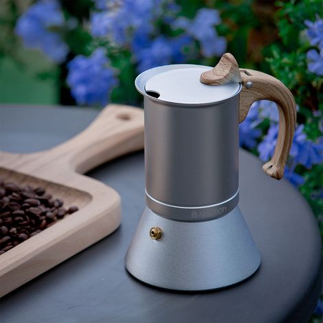 Cafetiere Moka - Aluminium Alimentaire - Compatible Plaque Induction - Capacité 150 ml - Pour Cuisine Maison (1/5)