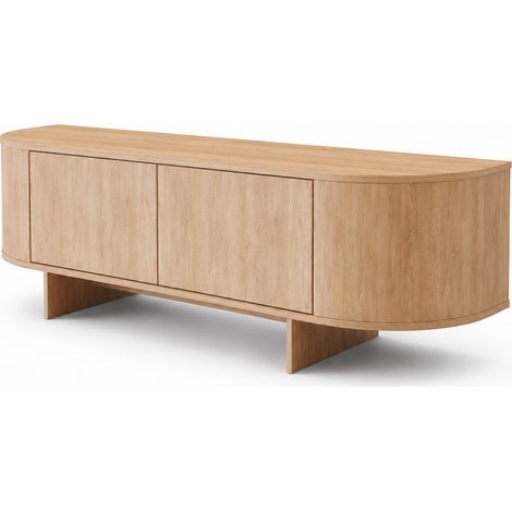 Mobile TV da terra, Rovere Cremona, 180 x 52 x 40 cm (1/4)