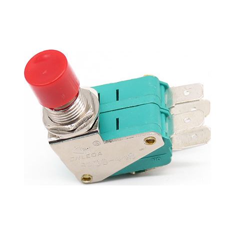 DS-448 Pushbutton Type Double Switch, 12mm Mounting Hole, Red and Green Head, 6 Pins (1/4)
