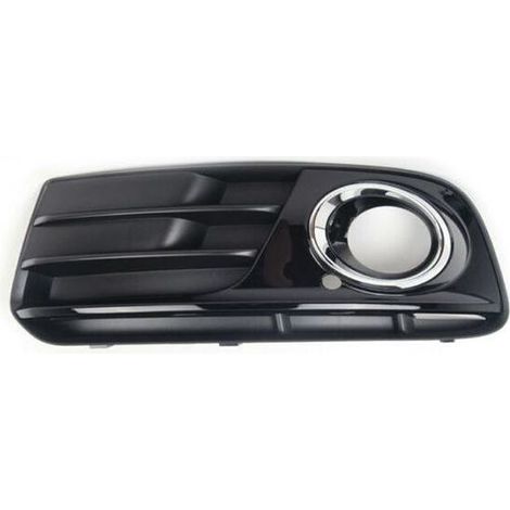Grille de pare-choc avant gauche noire brillante/chromée avec trou anti-brouillard Audi Q5 2012-2017