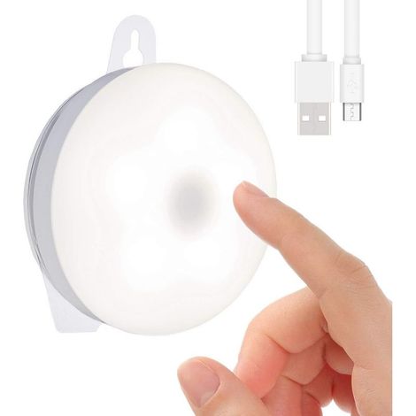 Veilleuse pour enfants, lampe de chevet rechargeable, lampe d'allaitement, lampe LED à intensité variable pour armoire/penderie, lampe tactile à mémoire de luminosité (1/4)