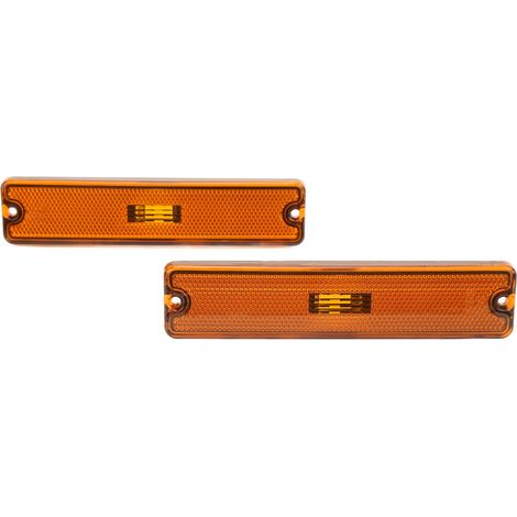 Jeffergarden Paire de feux de position latéraux de voiture, abat-jour 56001424, forte Transmission de lumière, remplacement pour Jeep Wrangler YJ 19871995 jaune (1/5)