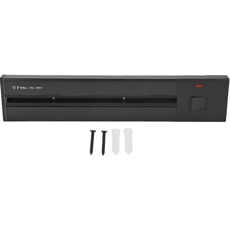 Steckdosenleiste 40 cm Aufputzmontage, kabellos, Aluminiumlegierung, Verlängerungsschiene, 250 V, 25
