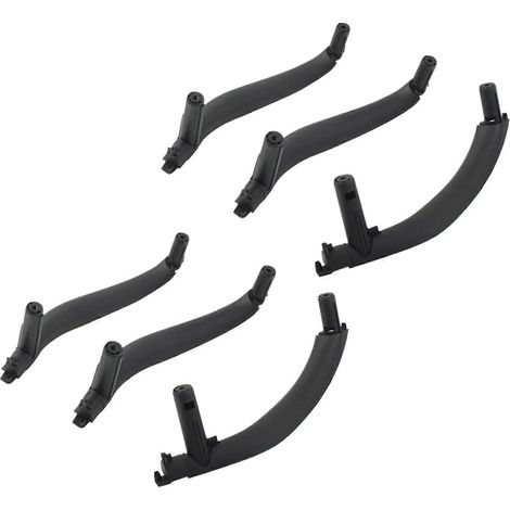 Cache de poignée de porte intérieure 51417292243 51417292244 pour BMW X5 X6 F15 F16 RHD 2014-2018, lot de 6 (noir) (1/5)