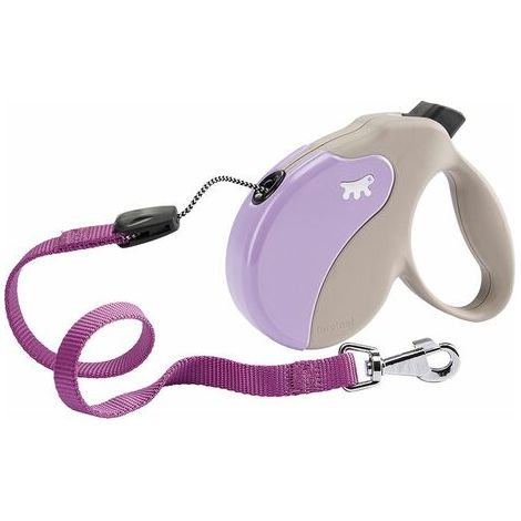 Ferplast AMIGO CORD Guinzaglio allungabile con cordino. 4 misure e vasta scelta di colori.. Variante S - Misure: 14 x 3.6 x h 12 cm - Lilla