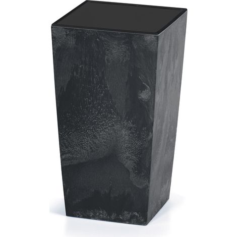 Deuba Blumentopf Betonoptik Inkl. Einlegeboden Indoor Outdoor Blumenkasten Pflanzkübel Anthrazit/Grau 26L/49L/91L anthrazit, 49 Liter (1/5)