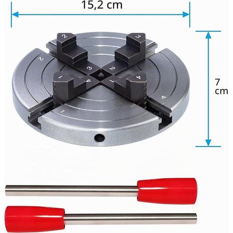 Wood Lathe Chuck, 152 mm 4 Jaws Automatic Centering Lathe Chuck M33 (1/3)