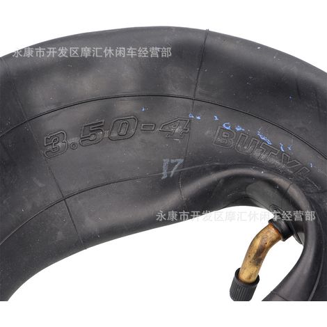 ATV ATV four-wheeled motorcycle handcart tricycle accessories 3.50-4 butyl rubber inner tube inner bladder bend TR87 (1/4)