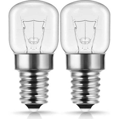 Lot de 2 ampoules E14 10W blanc chaud 2700K à intensité variable pour four à micro-ondes et lampe de sel (1/5)