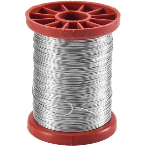 Rouleau de fil d'acier inoxydable de 0,5 mm et de 500 g pour cadres de ruche apicoles (1/4)