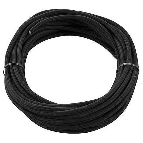 Câble PVC 3G0,75 H03VV-F recouvert de tissu noir (1/2)