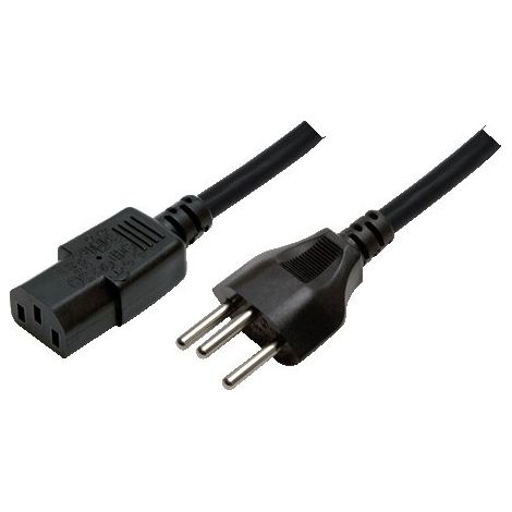 LOGILINK CP102 CÂBLE D'ALIMENTATION SWISS-C13 1,80 M NOIR