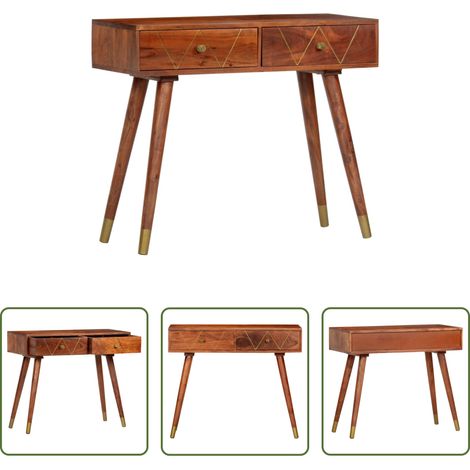 Akazienholz -  Konsolentisch 90×35×76 cm Massivholz Akazie (1/5)