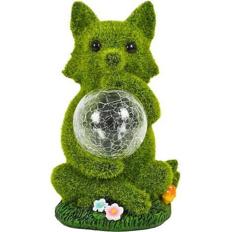 Statue de renard solaire, lampe de jardin, décoration extérieure (1/5)