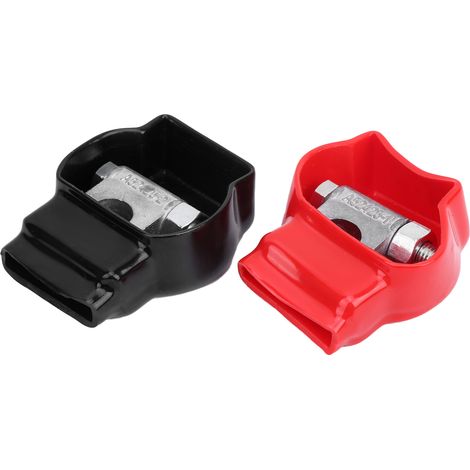 Kit de bornes de batterie (paire) avec capuchon, anneau en cuivre et gaine thermorétractable (positif et négatif) (1/5)