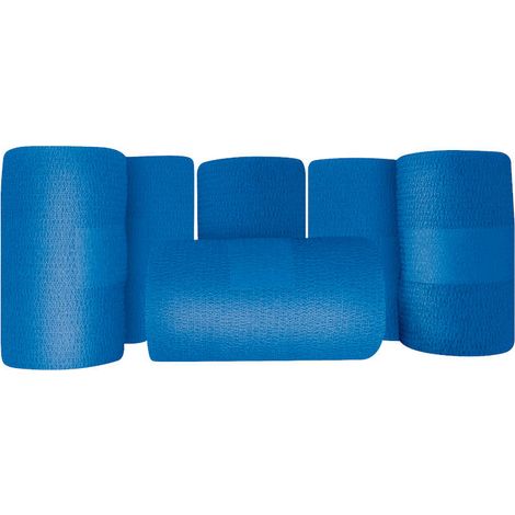 18 Bandes cohésives de contention couleur bleue (1/3)