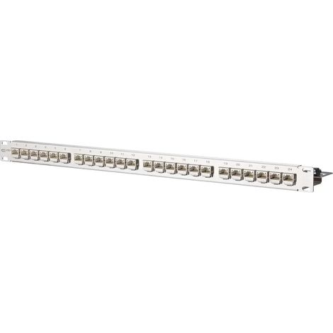 METZ CONNECT BTR 130B11P1-E - CAT.6A modul 24 Port 180° 1HE Edelstahl (1/2)