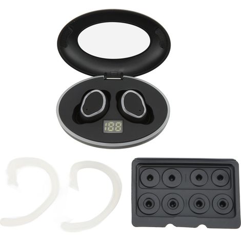 Casque Bluetooth Sport Basse Réduction de Bruit avec Logement Écouteurs 3 Paires Embouts Crochet Antichute pour Course (1/5)