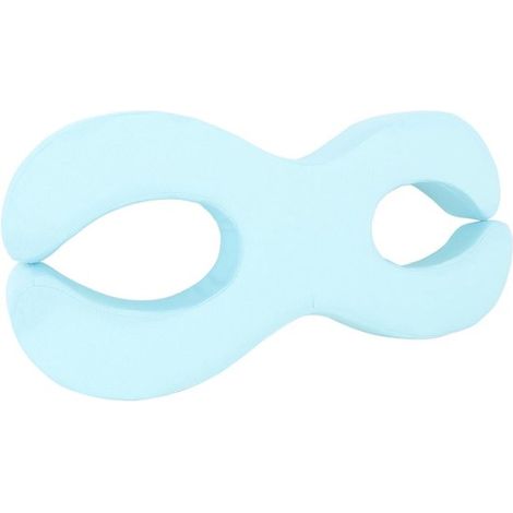 Oreiller pour dormeur latéral, soutien confortable, mousse à mémoire de forme alvéolée double C, housse douce amovible, oreiller pour le visage, pour dormeur latéral (BLEU, 55286) (1/5)