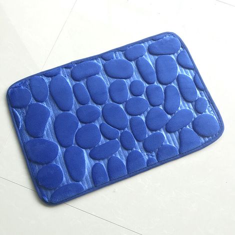 Memory Foam Badematte, rutschfeste Badematten (40 x 60 cm) – (Blau)