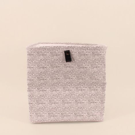 Cube de rangement à pois 31x31x31cm (1/5)