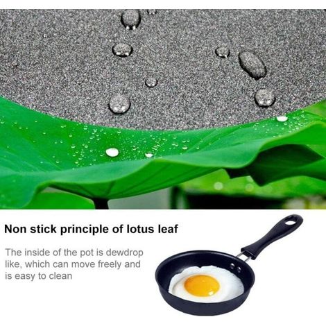Mini-Induktionsbratpfanne - 12 cm (4,7 Zoll) antihaftbeschichtete Eierpfanne für Gas- und Induktionskochfelder (Einzelgerät) (1/5)