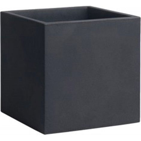 Vaso 50x50 cm in Resina Arkema Iris Vase Antracite (1/3)
