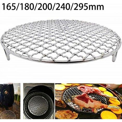 Grille refroidissement ronde acier inoxydable - 1, 24cm réutilisable cuisson grillade lave-vaisselle - Argenté Aucuneary (1/5)