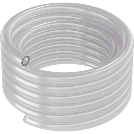 Tuyau PVC - 12/16 mm,5m, Transparent - Tuyau Flexible Durable pour de Multiples Applications, Transparent pour Une Installation discrète dans Les (1/4)
