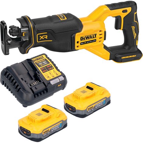 Sega alternativa a batteria DeWalt DCS 382 H2 18 V brushless + 2 batterie Powerstack da 5,0 Ah + caricabatterie (1/5)