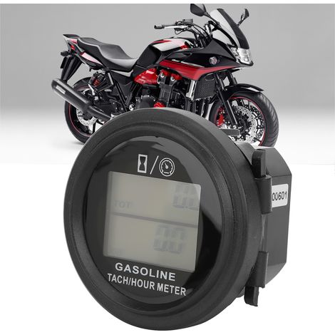 Tachymètre pour moteur à essence 2/4 temps avec écran LCD rétroéclairé, accessoire pour moto, quad et motoneige. (1/4)