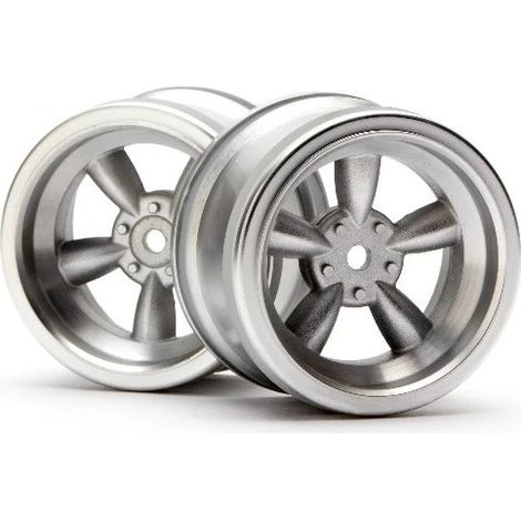 VINTAGE 5 SPOKE WHEEL 31mm MATTE CHROME 6mm OFFSET