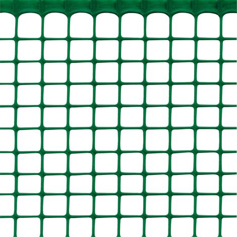 TENAX Quadra 20 Verde 1,00 x 30 m, Rete Protettiva in Plastica per Cancelli, Recinzioni e Balconi (1/4)