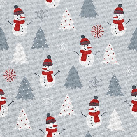 Escritorio de exterior Oxford - Motiv Schneemänner und Weihnachtsbäume I DX421 (1/5)