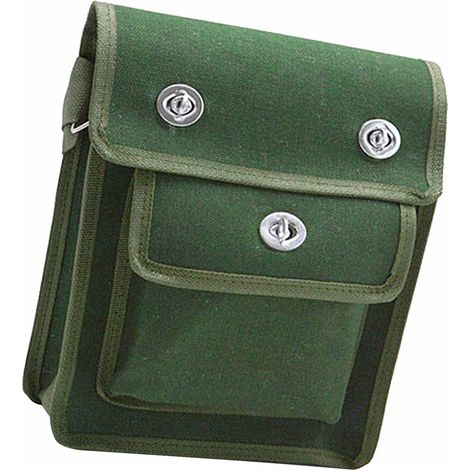 Sac à outils en toile épaisse multicouche imperméable, pochette portable pour outils de réparation, idéale pour les menuisiers et les électriciens. (1/5)