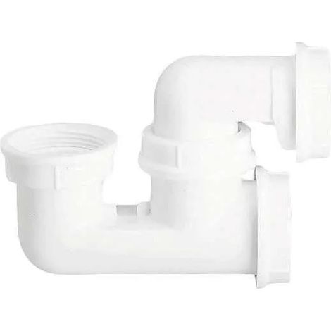 Siphon de baignoire orientable 40 mm – Sortie horizontale – Bouchon de visite intégré – Débit 55 l/min sous 300 mm de charge – SAS (1/3)