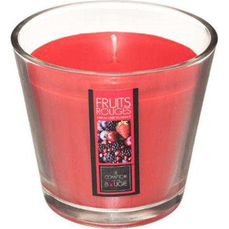 Bougie Parfumée en Verre "Nina" 190g Fruits Rouges