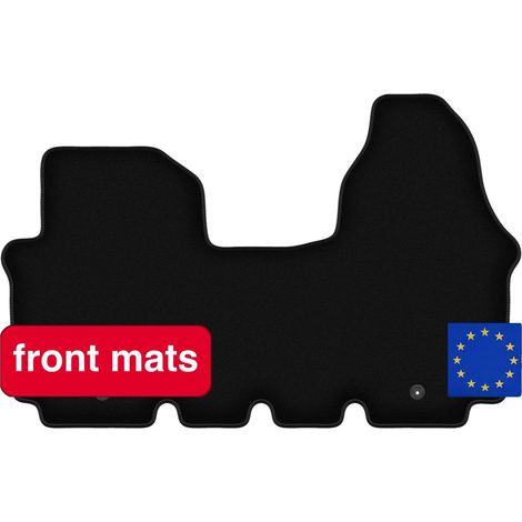 Alfombrillas de fibra sintética, diseñadas para Renault Trafic II, ligeras, fáciles de limpiar, protección básica para el interior. (1/5)