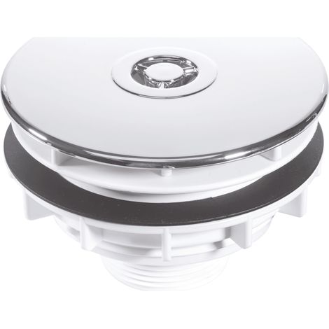 McAlpine SWHF4-CP High Flow Shower Waste: 110mm Chrome Plated Plastic Flange x 56mm Tail: Top Access: Backnut Model (1/4)