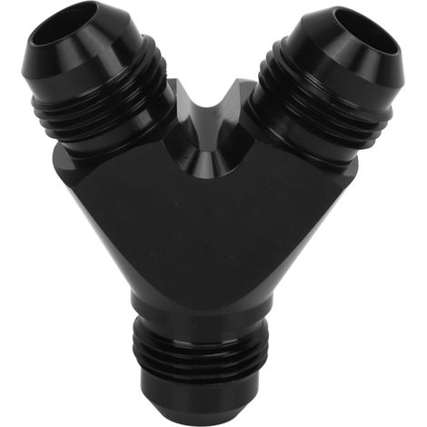 Adaptateur en Y universel étanche, revêtement anodisé noir, pour tuyau de carburant, raccord 8AN, connecteur répartiteur