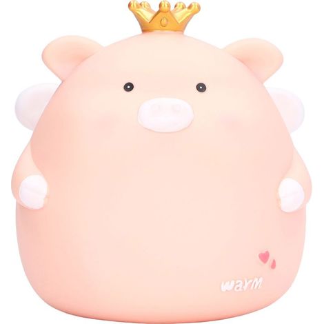 Tirelire grande capacité intérieure, motif cochon mignon, lignes transparentes, peinte à la main en rose, idéale pour ranger les pièces de monnaie et décorer la maison. (1/5)