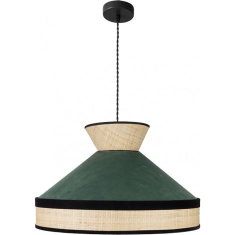 Colgante Fabrizio 1xe27 Natural/verde Bote Regx50x50 Cm (1/2)